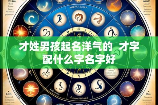才姓男孩起名洋气的 才字配什么字名字好