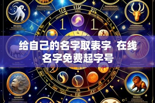 给自己的名字取表字  在线名字免费起字号