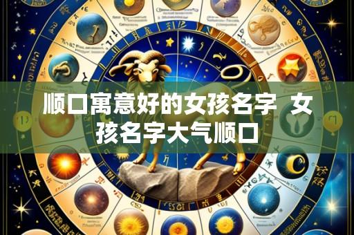 顺口寓意好的女孩名字  女孩名字大气顺口