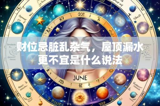 财位忌脏乱杂气,屋顶漏水更不宜是什么说法