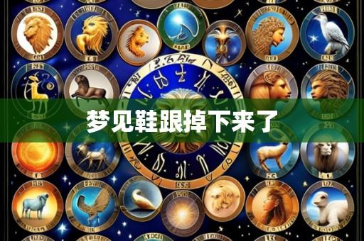 梦见鞋跟掉下来了