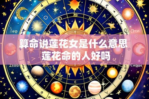 算命说莲花女是什么意思  莲花命的人好吗
