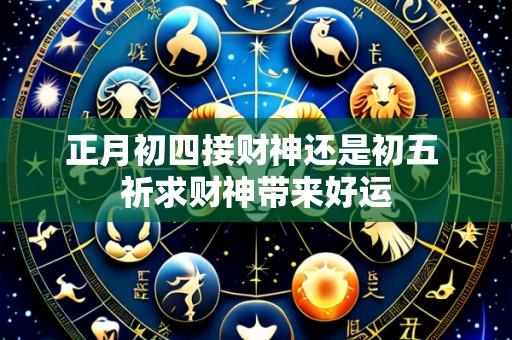 正月初四接财神还是初五 祈求财神带来好运