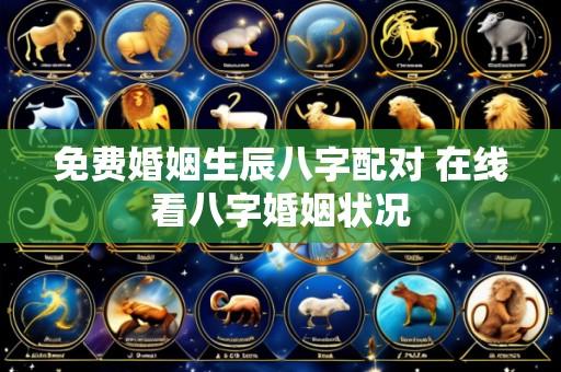 免费婚姻生辰八字配对 在线看八字婚姻状况