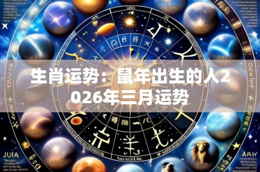 生肖运势:鼠年出生的人2026年三月运势