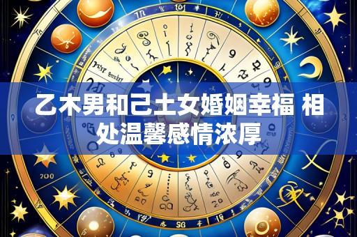 乙木男和己土女婚姻幸福 相处温馨感情浓厚