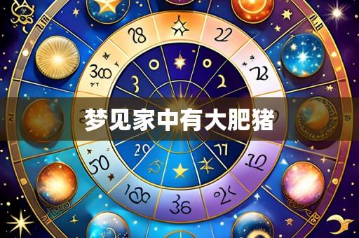 梦见家中有大肥猪