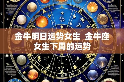金牛明日运势女生 金牛座女生下周的运势