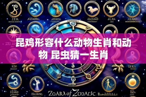 昆鸡形容什么动物生肖和动物 昆虫猜一生肖