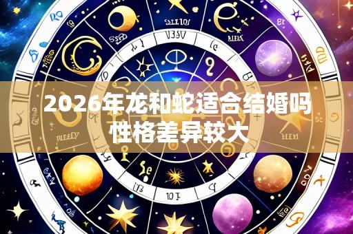 2026年龙和蛇适合结婚吗 性格差异较大