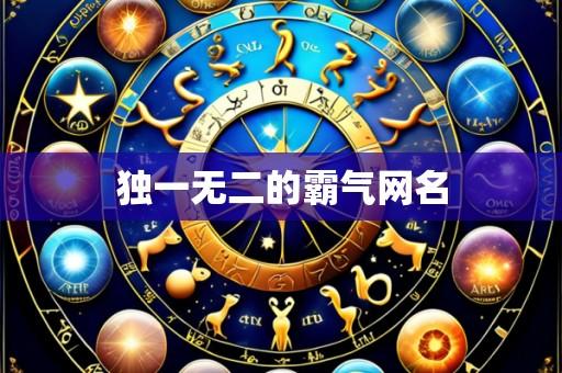 独一无二的霸气网名