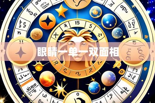 眼睛一单一双面相