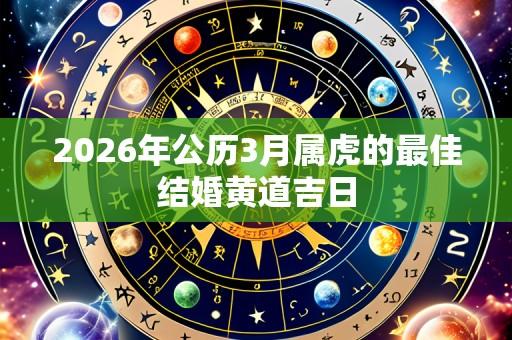2026年公历3月属虎的最佳结婚黄道吉日