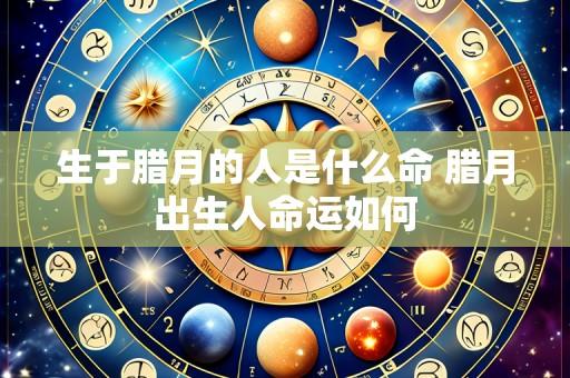 生于腊月的人是什么命 腊月出生人命运如何