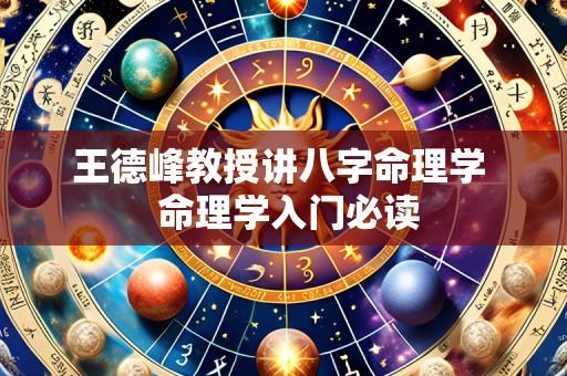 王德峰教授讲八字命理学 命理学入门必读