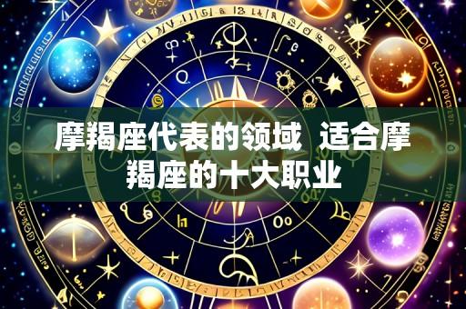 摩羯座代表的领域 适合摩羯座的十大职业