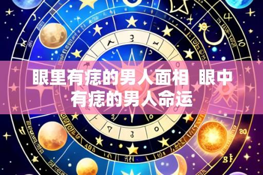 眼里有痣的男人面相  眼中有痣的男人命运