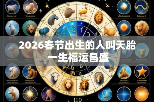 2026春节出生的人叫天胎 一生福运昌盛
