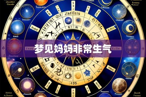 梦见妈妈非常生气