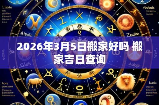 2026年3月5日搬家好吗 搬家吉日查询