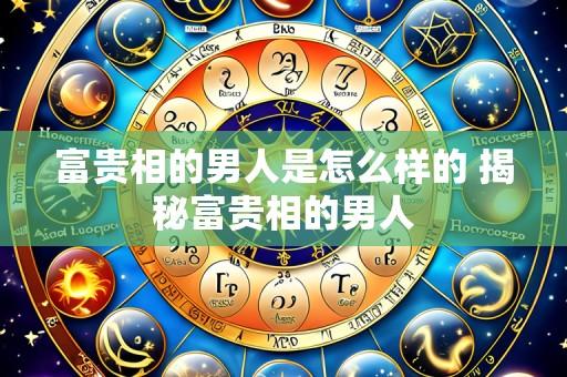 富贵相的男人是怎么样的 揭秘富贵相的男人