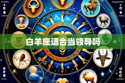 白羊座适合当领导吗