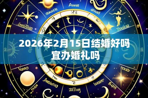 2026年2月15日结婚好吗 宜办婚礼吗