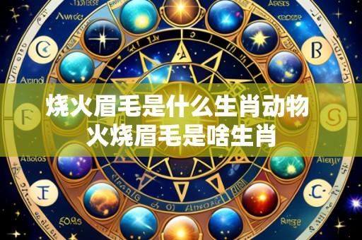 烧火眉毛是什么生肖动物 火烧眉毛是啥生肖