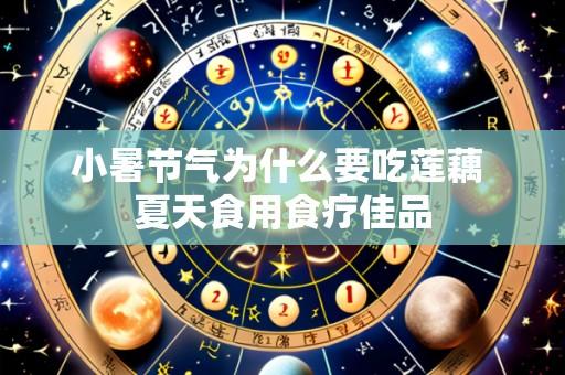 小暑节气为什么要吃莲藕 夏天食用食疗佳品