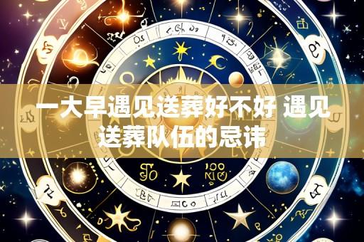 一大早遇见送葬好不好 遇见送葬队伍的忌讳
