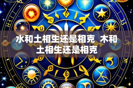 水和土相生还是相克 木和土相生还是相克