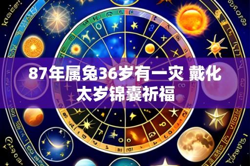87年属兔36岁有一灾 戴化太岁锦囊祈福