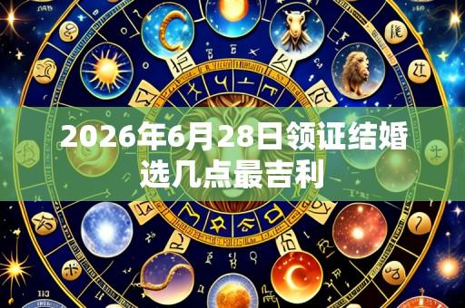 2026年6月28日领证结婚选几点最吉利