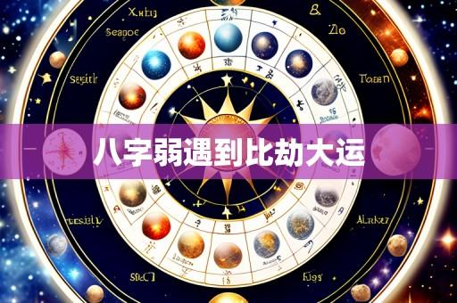 八字弱遇到比劫大运