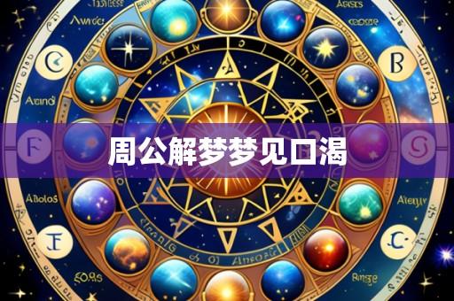 周公解梦梦见口渴