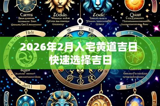 2026年2月入宅黄道吉日 快速选择吉日