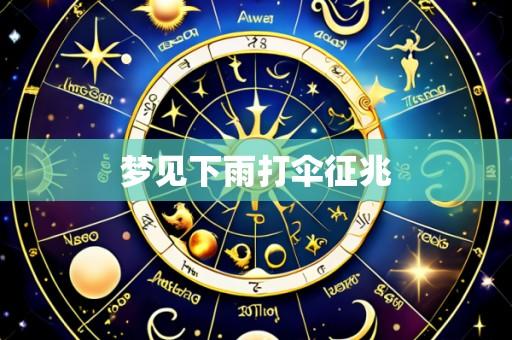 梦见下雨打伞征兆