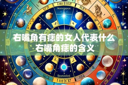 右嘴角有痣的女人代表什么 右嘴角痣的含义