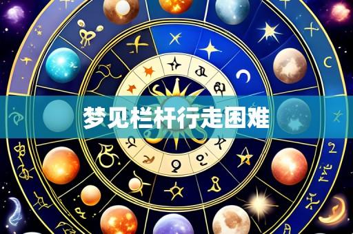梦见栏杆行走困难