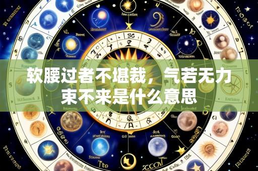 软腰过者不堪裁,气若无力束不来是什么意思