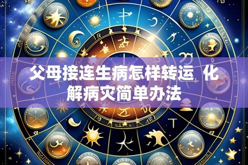 父母接连生病怎样转运 化解病灾简单办法
