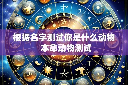 根据名字测试你是什么动物 本命动物测试