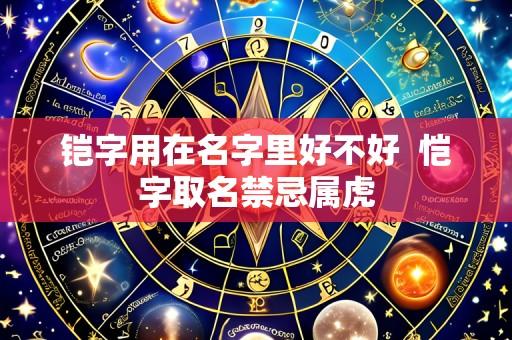 铠字用在名字里好不好  恺字取名禁忌属虎