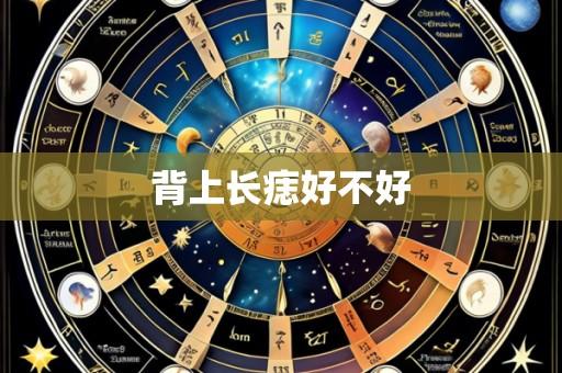 背上长痣好不好