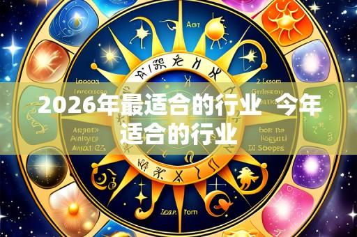 2026年最适合的行业  今年适合的行业