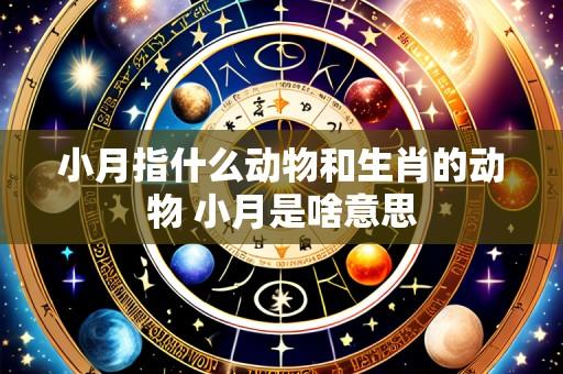 小月指什么动物和生肖的动物 小月是啥意思