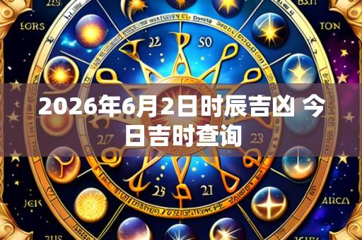 2026年6月2日时辰吉凶 今日吉时查询