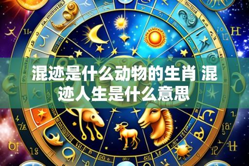 混迹是什么动物的生肖 混迹人生是什么意思