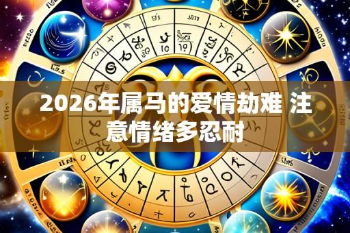 2026年属马的爱情劫难 注意情绪多忍耐
