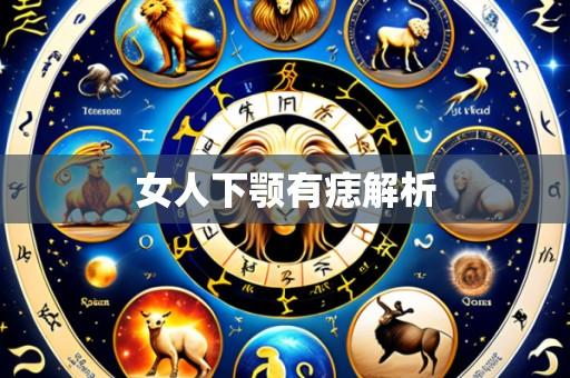 女人下颚有痣解析